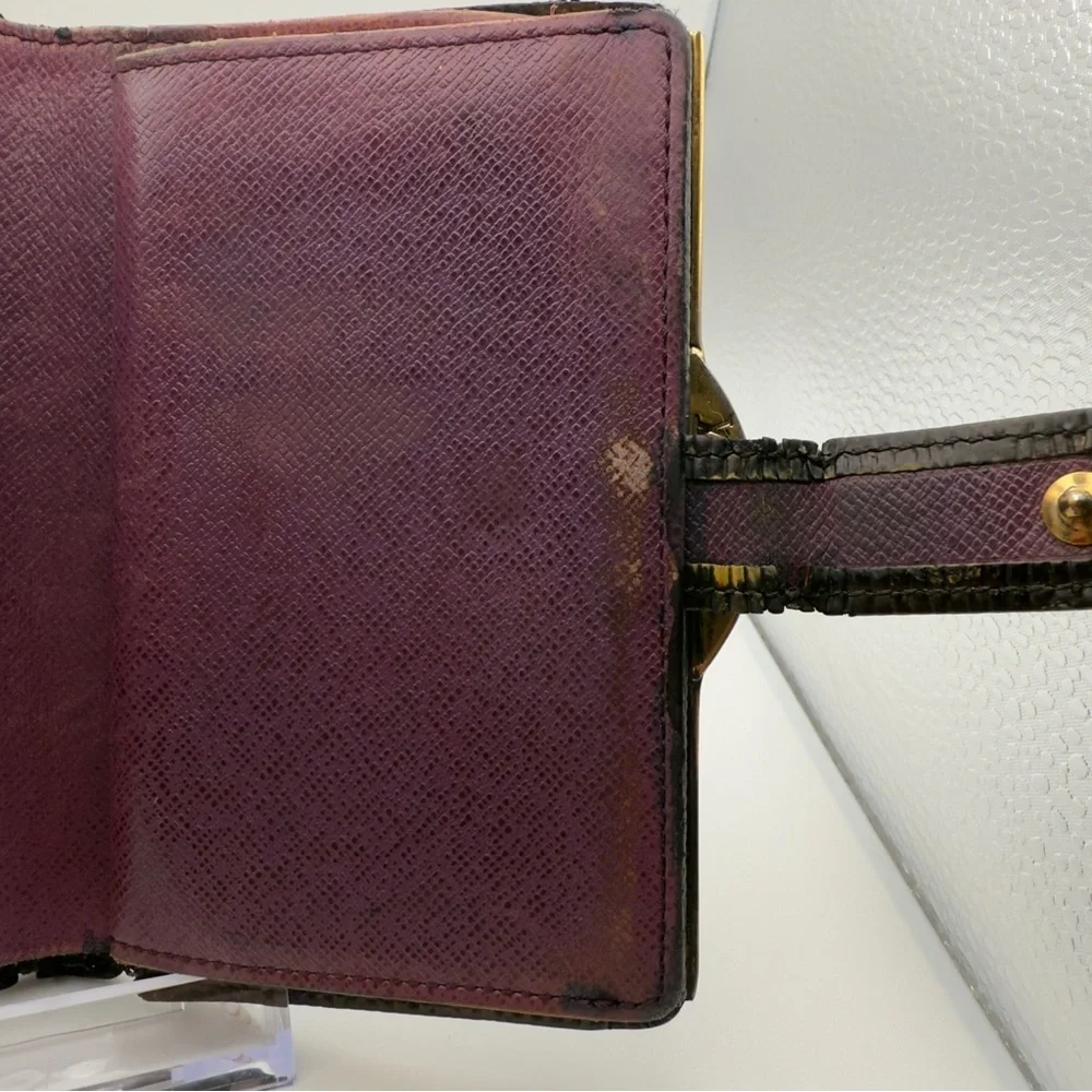 Louis Vuitton Black Epi Leather French Purse Wallet Gold | Women’s | Used |